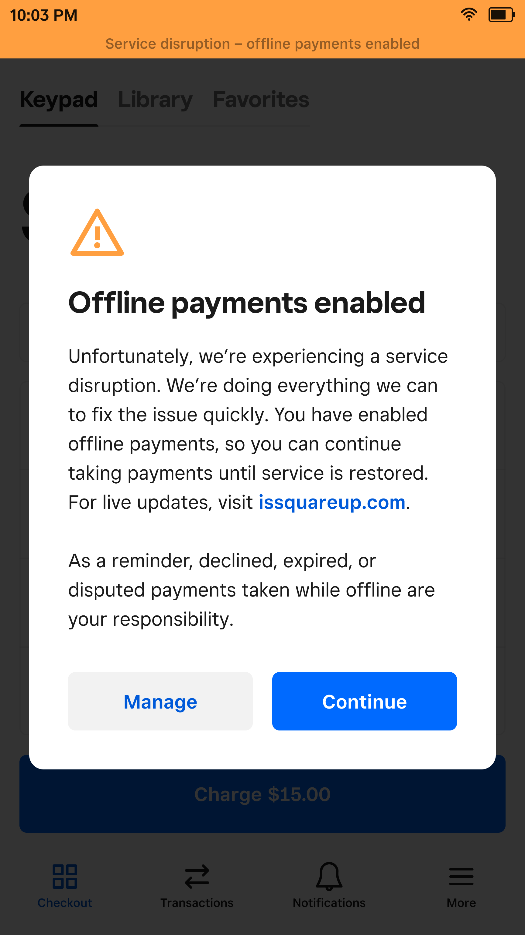 Iteration 3 - Offline mode auto-enabled